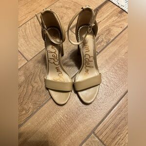 Sam Edelman Yaro Heels in Tan leather